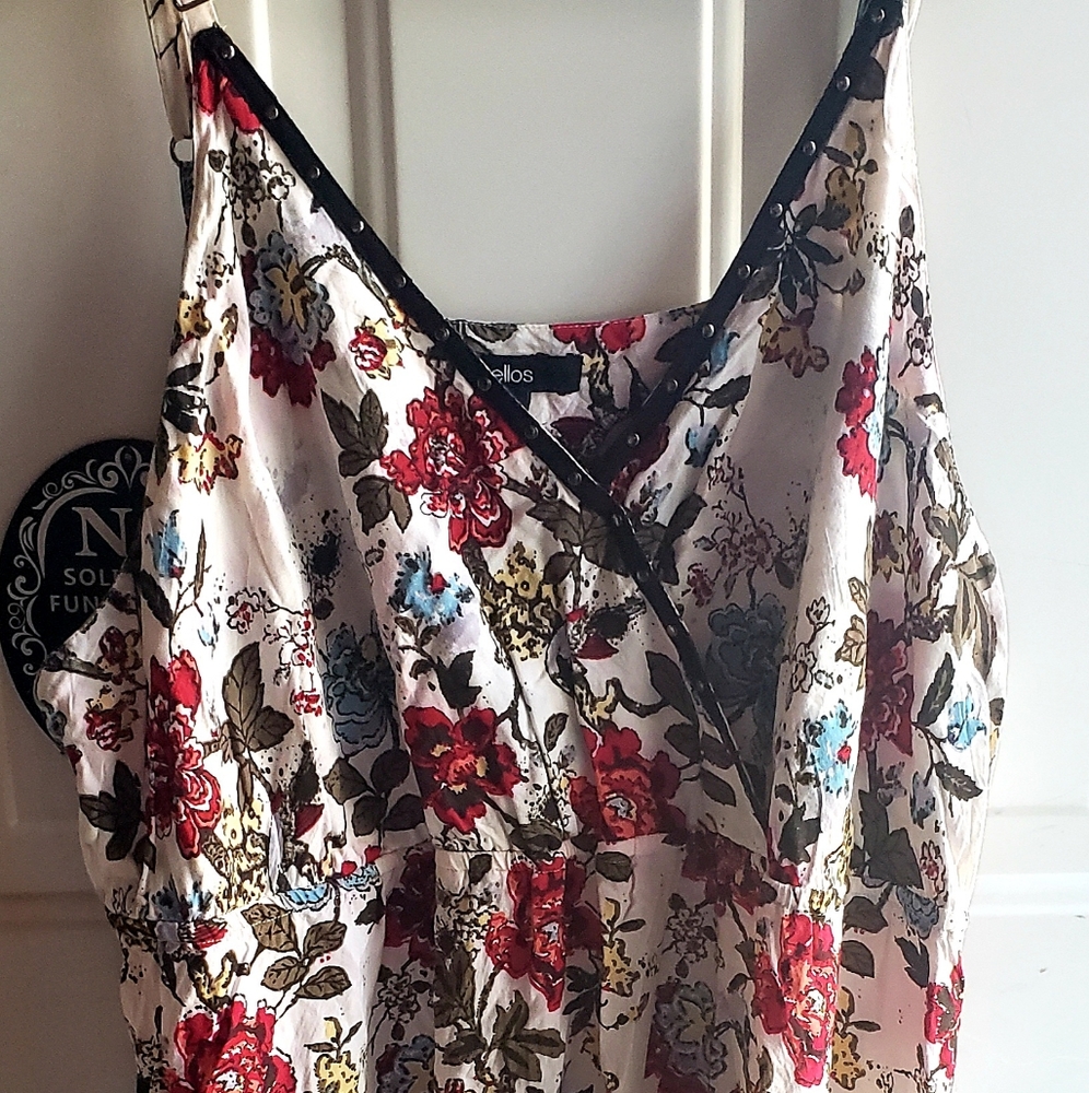 Ellos Floral Maxi Sundress, Size 24W